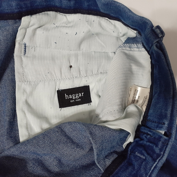 Vintage Men's Haggar Pleated Jeans - Picture 6 of 15